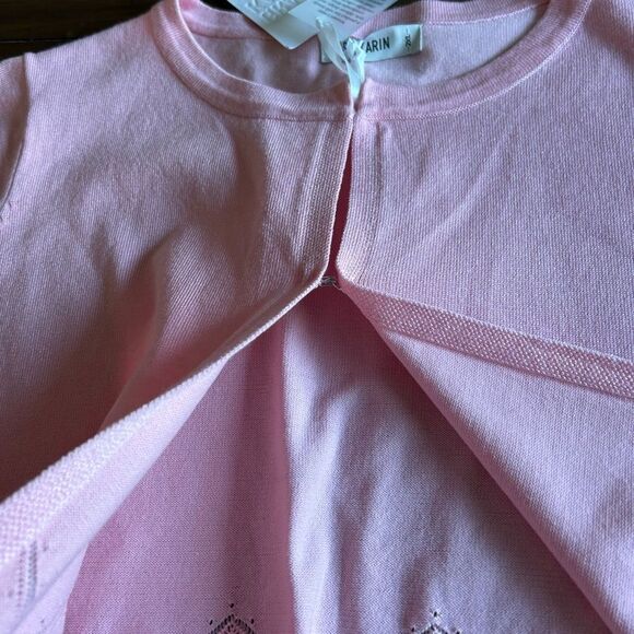 Grace Karin Pink Cropped Cardigan Sweater Size 2XL New with tags - Picture 5 of 9